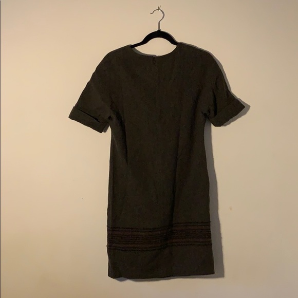 Massimo Dutti Dress- Olive/Brown - Picture 2 of 4